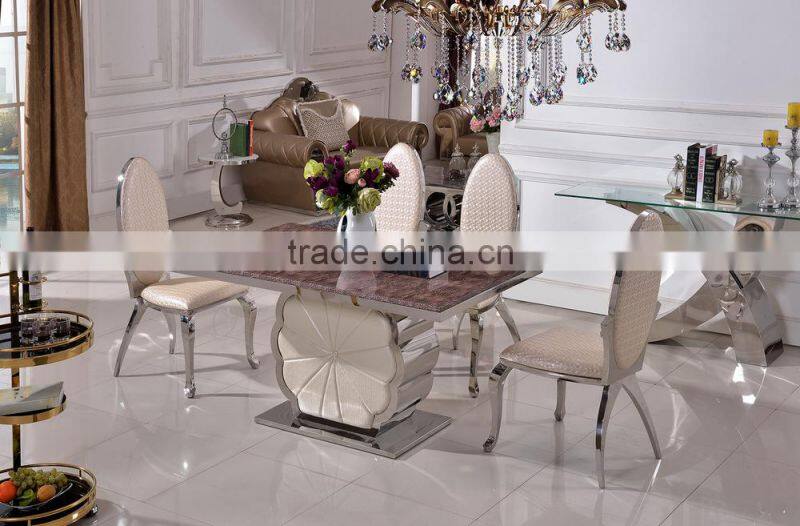 TH385 heated modern dining room table marble dining room table