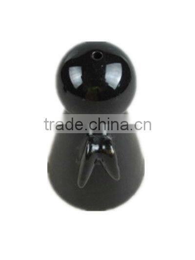 porcelain saltshaker in black color