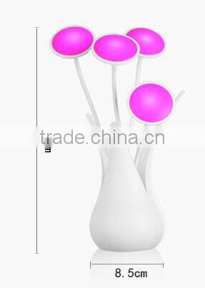USB Flower Vase Shaped Led Motion Sensor Night Light
