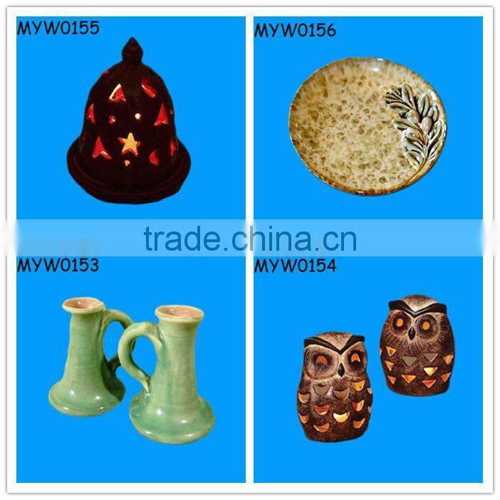 ceramic jars Pink tealight holder baby