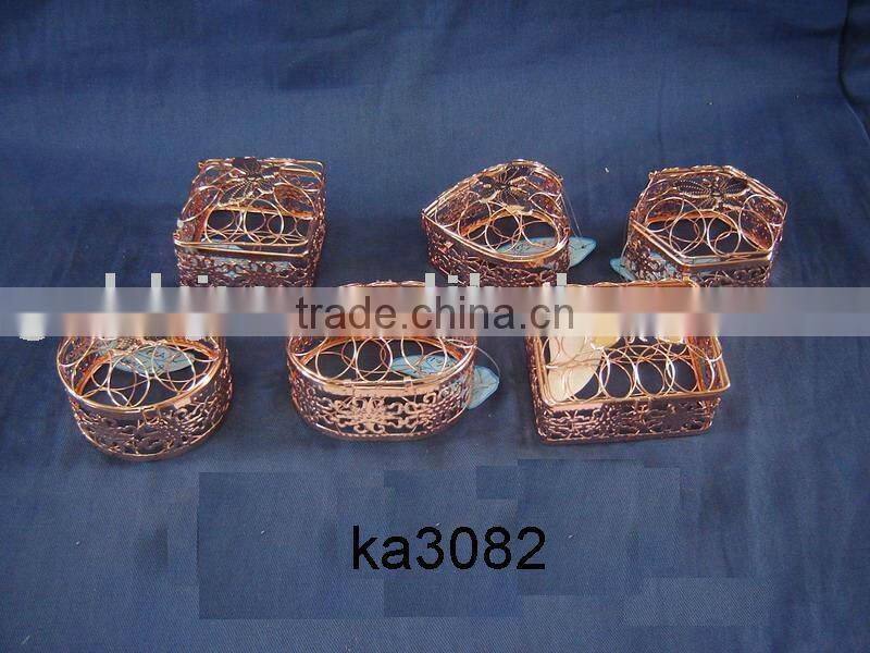 Fashionable cuprous wire packaging birthday gift box