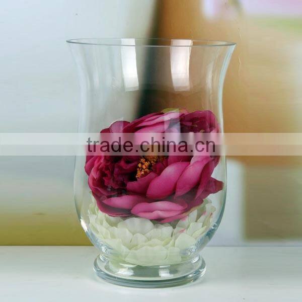 25cm/20cm length clear hande made home decor sqnare vase
