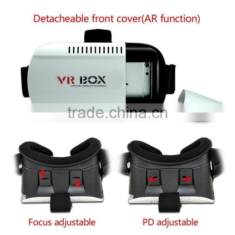 Cheap Vr Box V2 3 D Vr Glasses Mobiles 3 D Glasses Print Logo Oem With Bluetooth Gamepad Virtual Reality