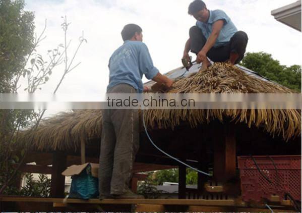yellow color messy synthetic thatch roof made in china