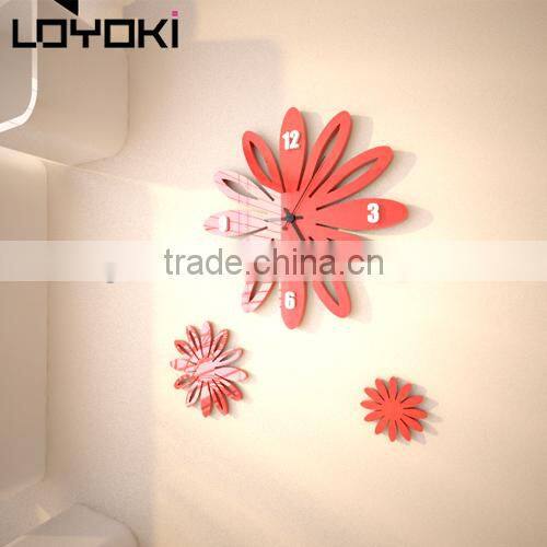 Creative petal wall clock