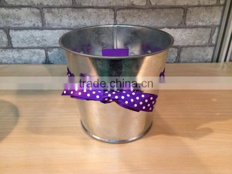 Multi-Colour Mini Metal Plain / Heart Wedding Party Christening Favour Gift Pails Tin Buckets