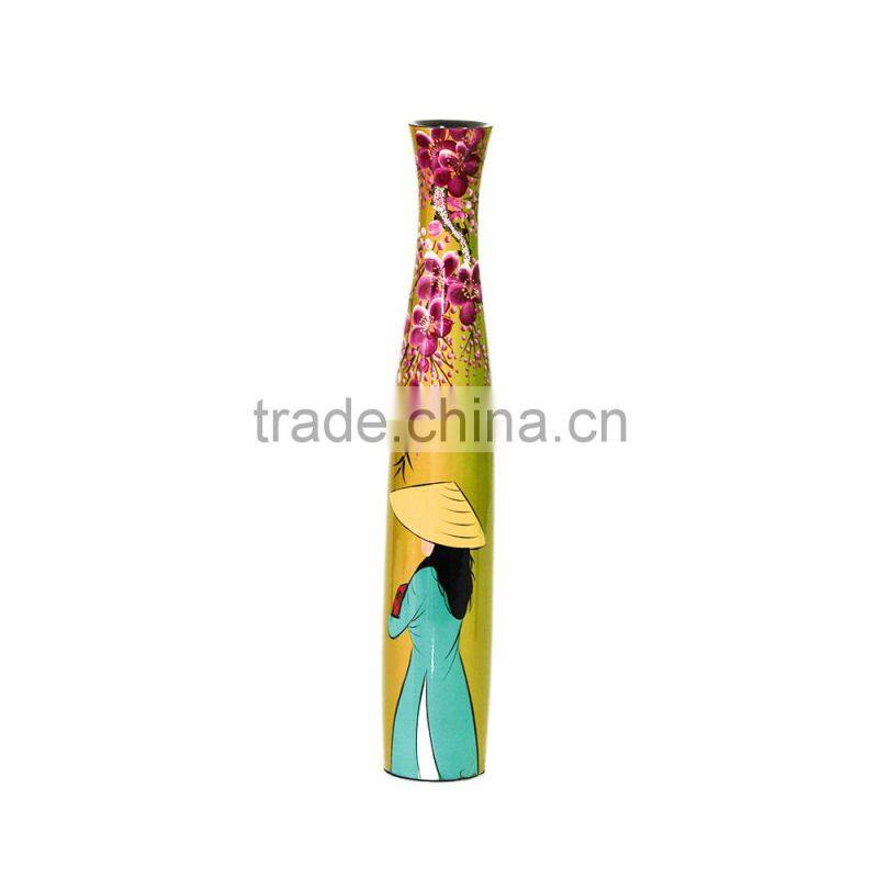 Handmade high quality Vietnam lacquer vase