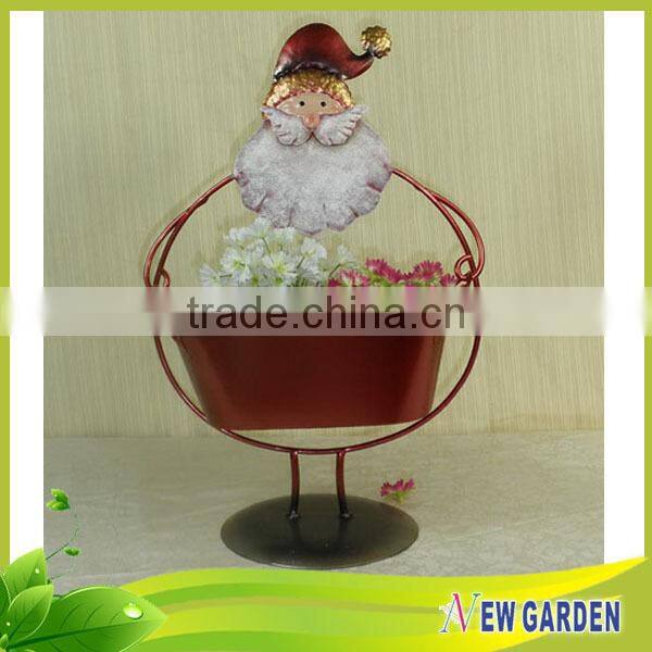 Cheap Price Unique Style Santa Claus Christmas Basket For Flower