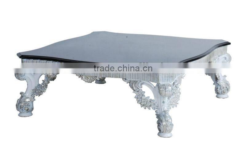 Baroque style antique rectangle coffee table