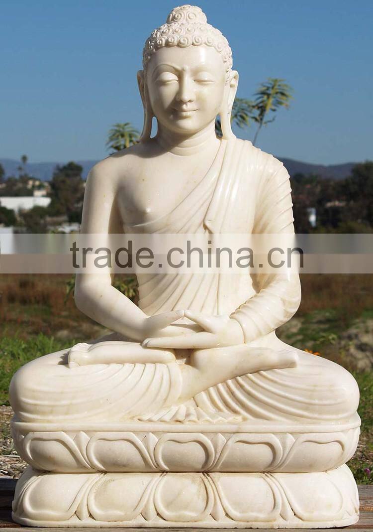 Large garden sculpture natural stone buddha marble statue for sale