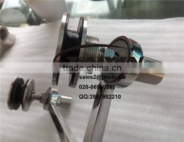 JINXIN four arm 304/316 stainless steel rib glass spider for curtain wall system