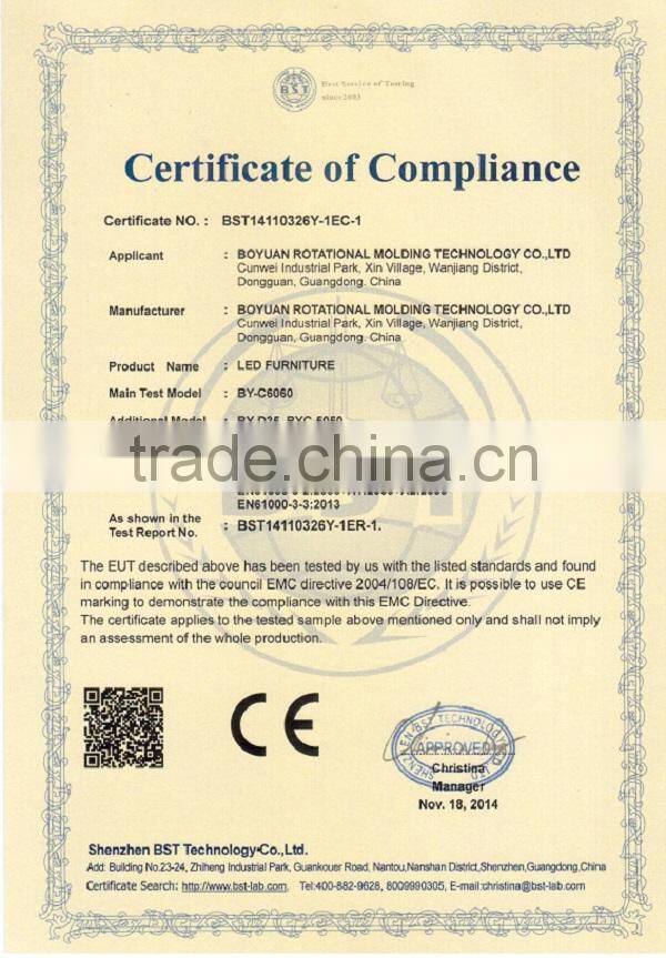 Popular Home Led Cube Chairs Party Coffee Festival Christmas Led Table