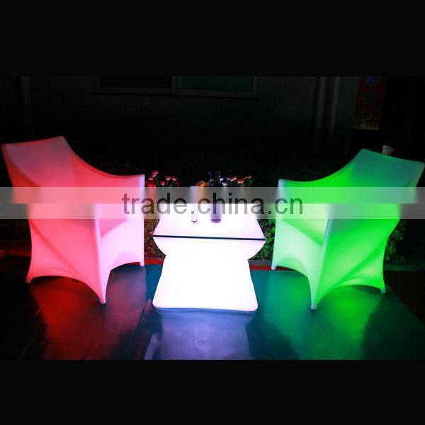 High top hotel furniture led sofa