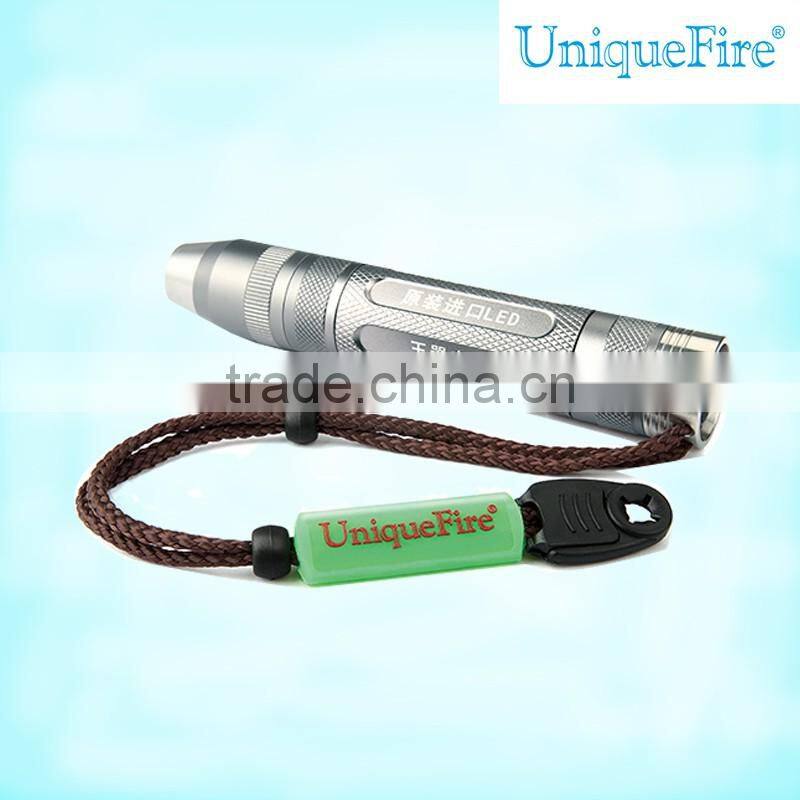 UniqueFire wrist strap gemstone flashlight rechargable led gem torch