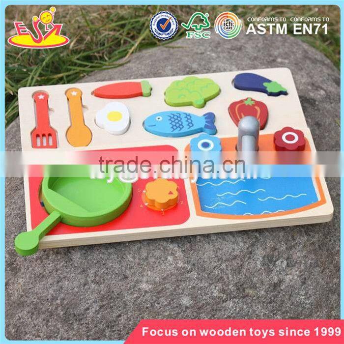 wholesale preschool play food wooden cooking toys new design wooden cooking toys for kids W10B187