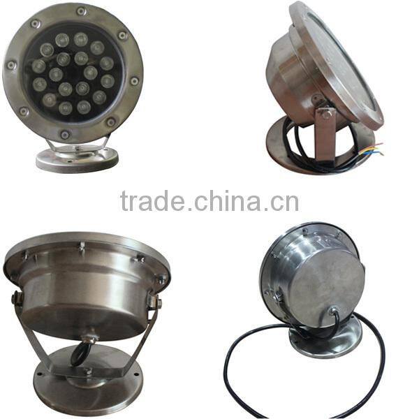 Stainless steel DMX led underwater fountain light