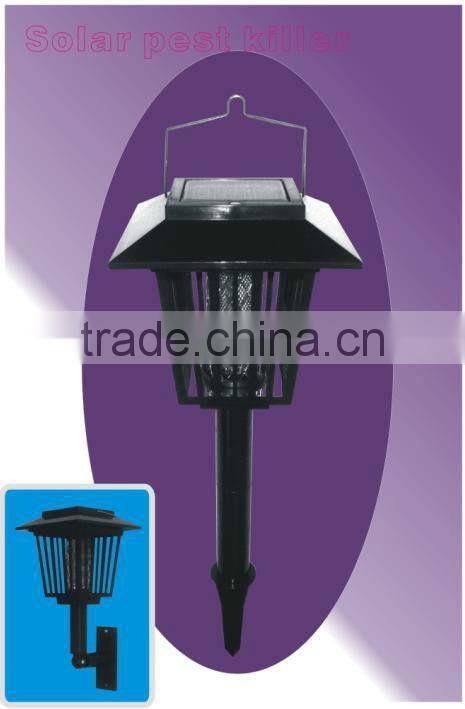 High Quality Indoor Outdoor Garden Solar Powered Ultra Purple Light Inspect Pest Mosquitoes Killer Repellent Lantern