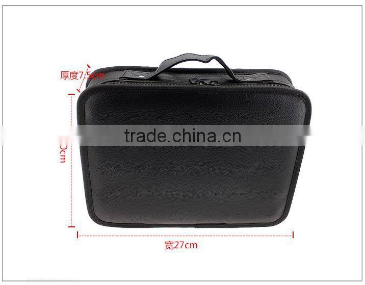 Black PU handle hairdresser tool organizer bag
