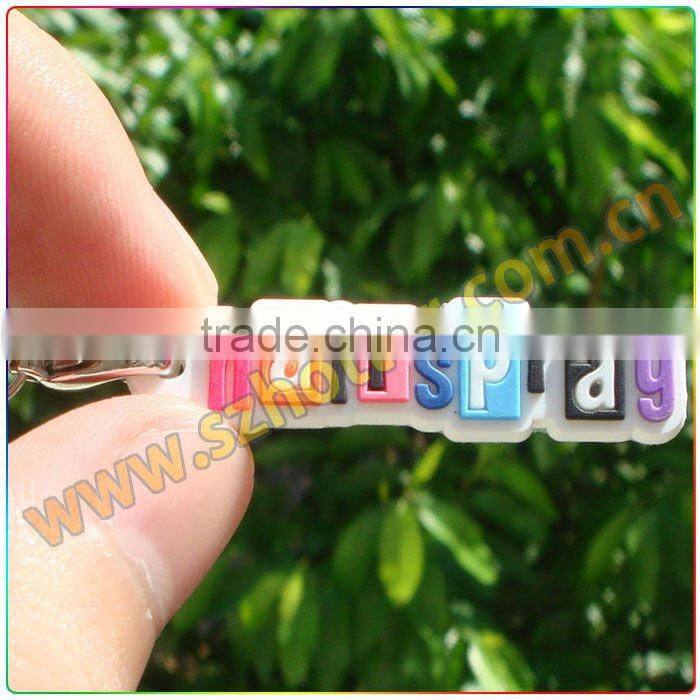 death 3d soft pvc key ring