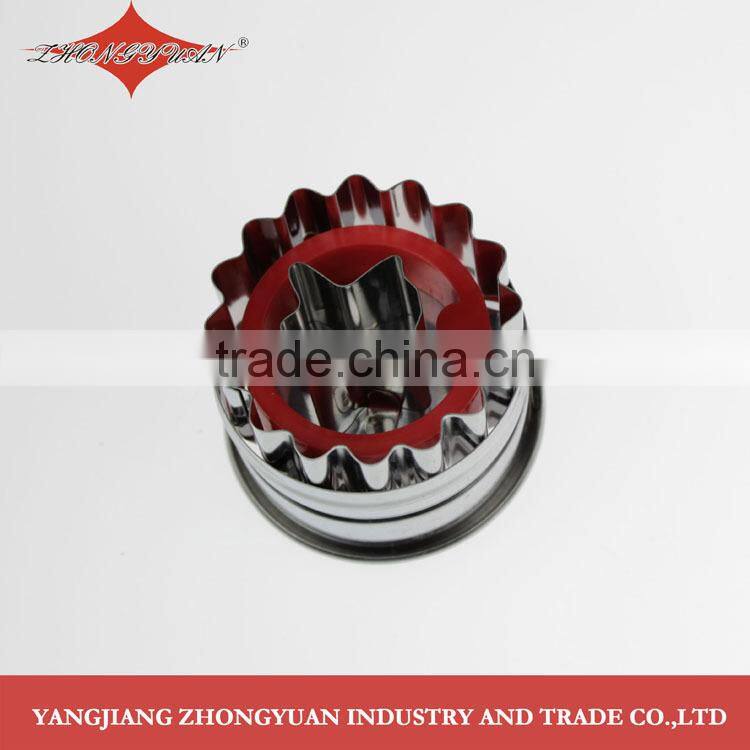 stainless steel different shape cookie cutter set of two pieces