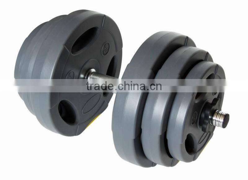 Sand/cement stuffed dumbbell