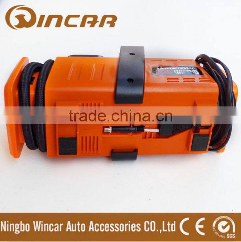 AC230V DC12V 10 bar plastic air compressor tire inflators