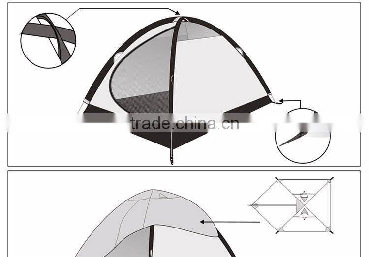 outdoor camping double layer 3-4 person family water proof tent