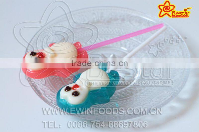 Cartoon Animal Penguin Shape Sweet Hard Lollipop