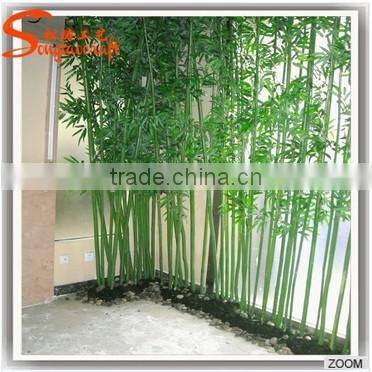 wholesale plastic artificial lucky bamboo plant fence for garden decoration