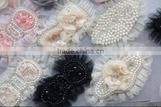 felt flower france hair clips