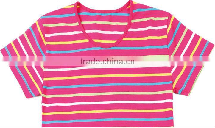 Ladies nightgown with strips