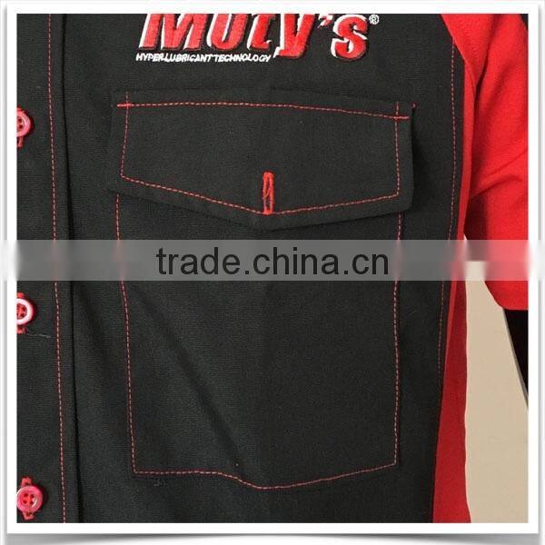 ZX OEM ODM mechanic work shirtstwo pocket work shirtsNew model casual shirt for men