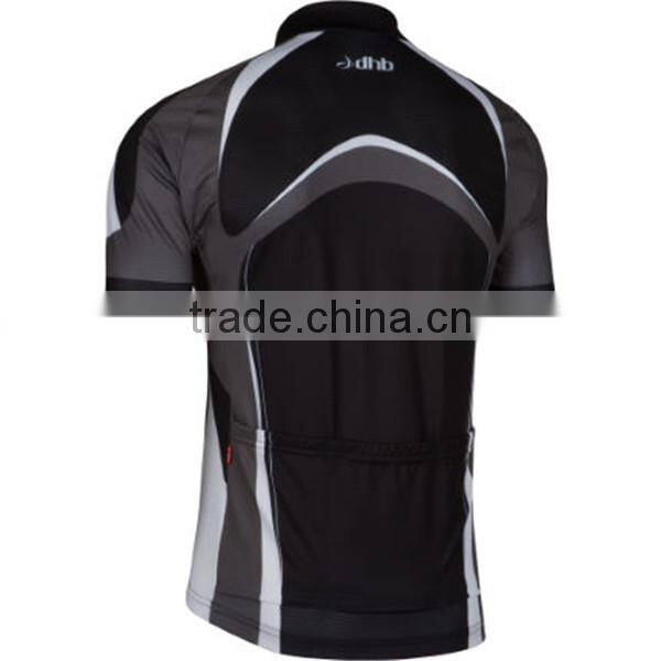 Mens sublimation print cycling tops jersey with silicone gripper