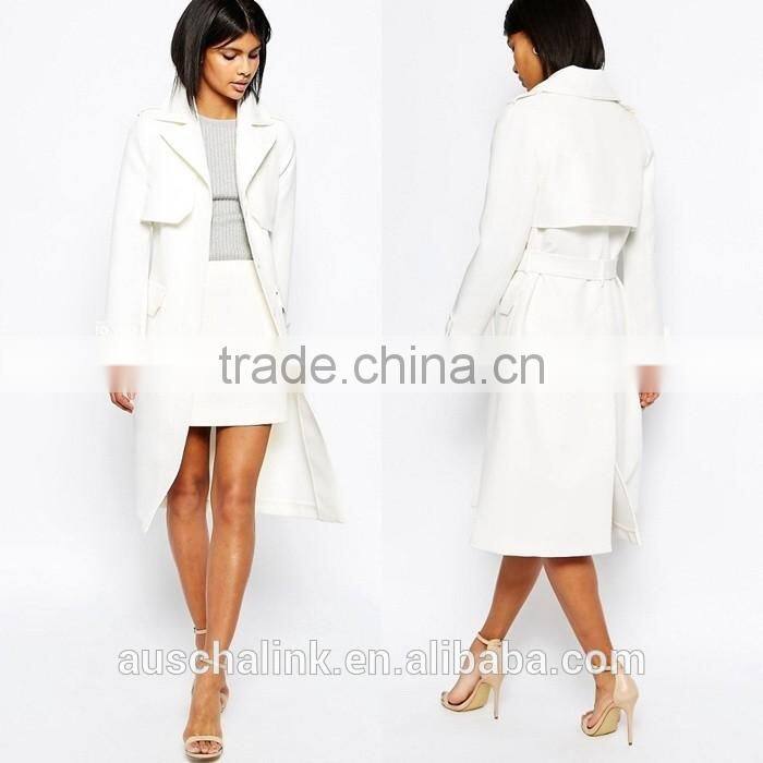 trendy russian style women white elegant winter coat