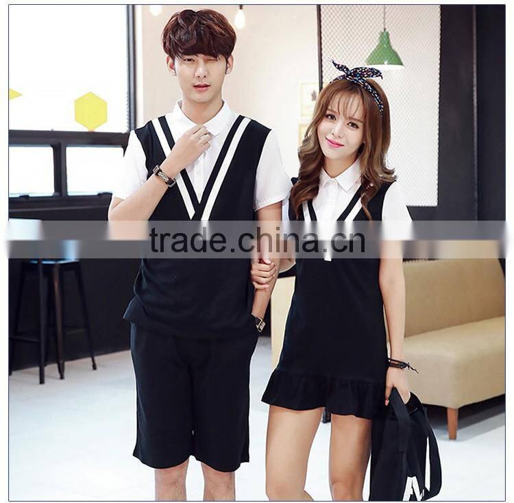 Summer Design China Manufacture Korean High School Uniforms Vest