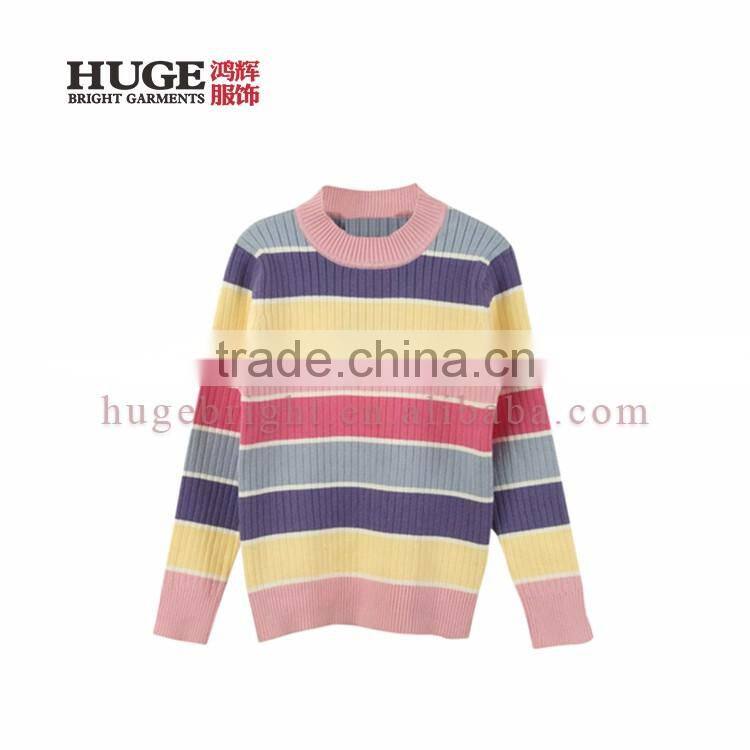Round Neck Kintted 100% Cotton Sweater Designs For Kids