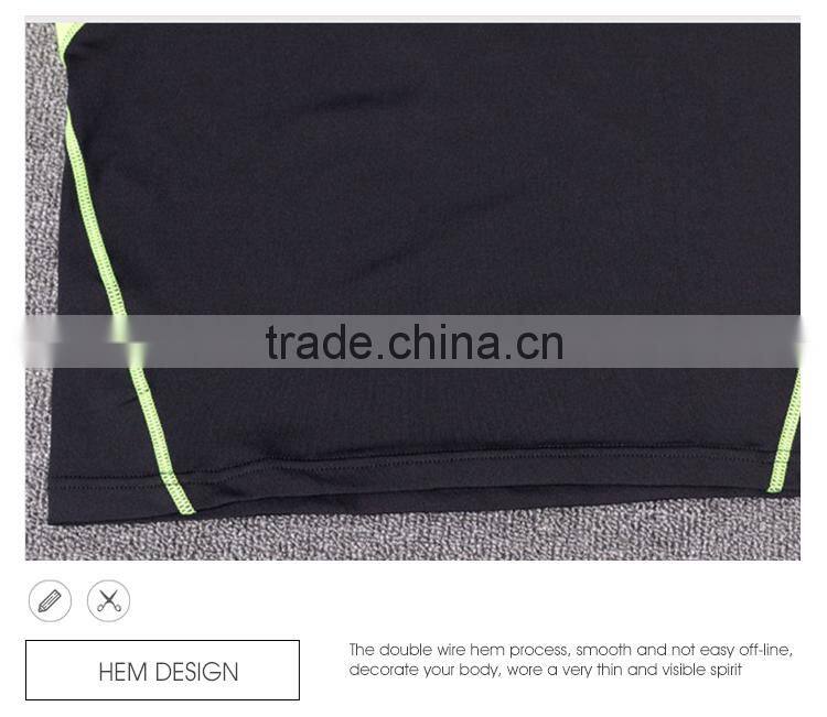 Long Sleeve Breathable anti-bacterial reflective sexy fitness gym apparel for men