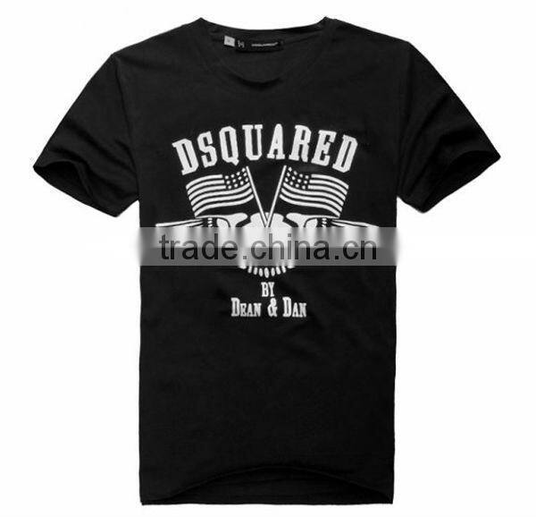 Custom logo print cotton men's short sleeve T-shirts