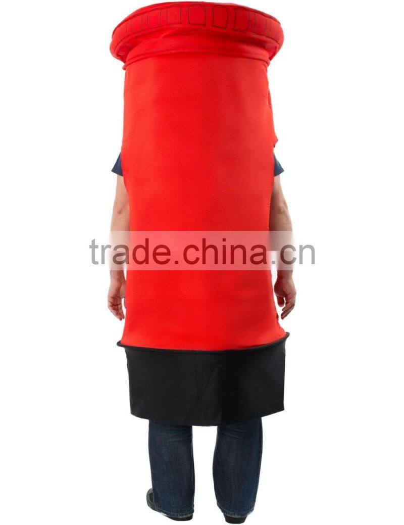 Adult Postbox Fancy Dress Costume