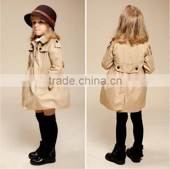 Newest Autumn winter fashion Children wind coat girl's jacket outwear kids thick wind coat children jacket coat