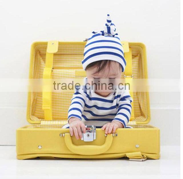 2014 latest two-tone cute baby boys cotton jumpsuit long sleeves bodysuit