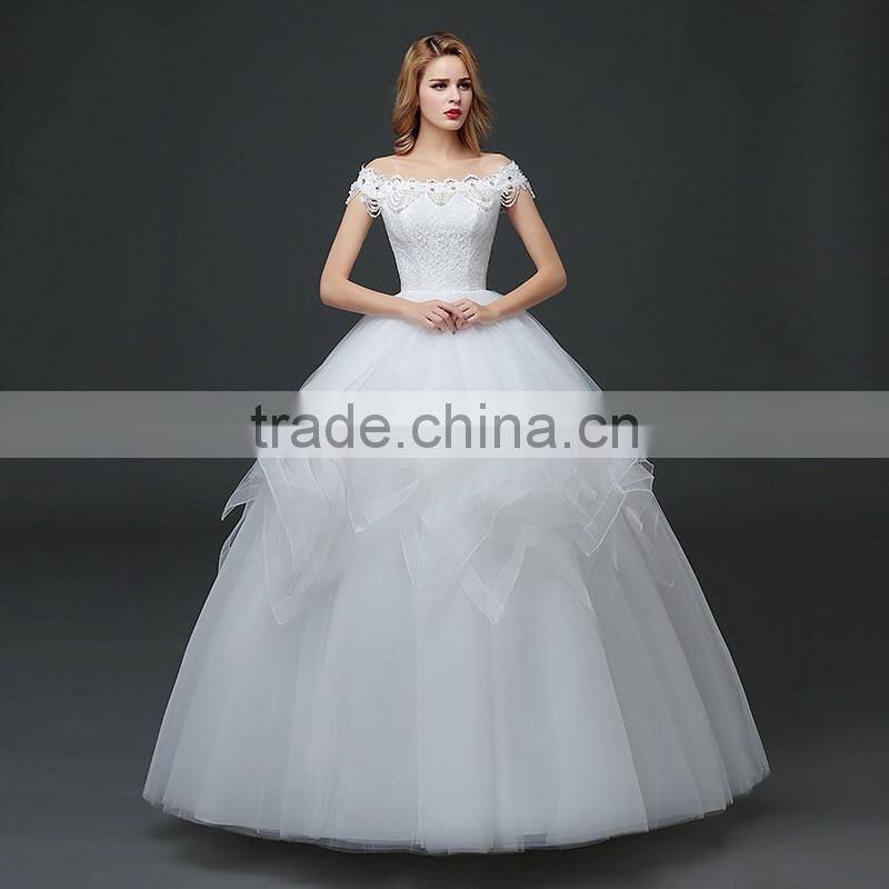 MGOO Customized Made High Quality Vintage Church Wedding Dress Romantic Bridal Speical Day New Models