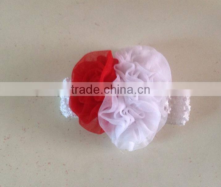 Hot Sale High quality 100% cotton Baby Garment Newborn Baby Girls Elastic Cotton Headbands Kids Soft Flower Head wear