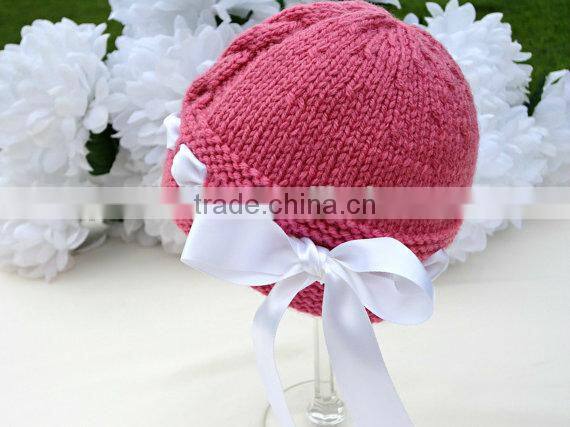 Baby Hand Knitted Hats With Shoes Winter Fashion Crochet Clothes Set For Kids