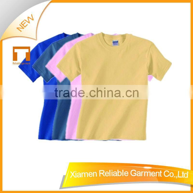 160GSM 100% cotton kids plain white t-shirts OEM with good quality