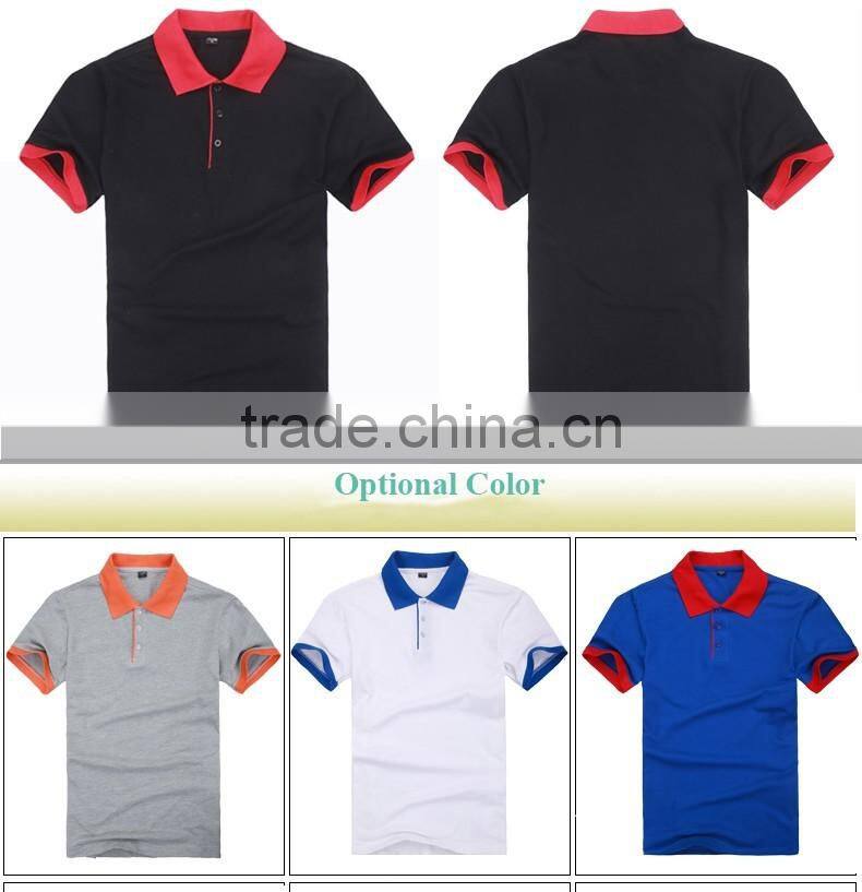 2016 new design custom printing men polo t shirt