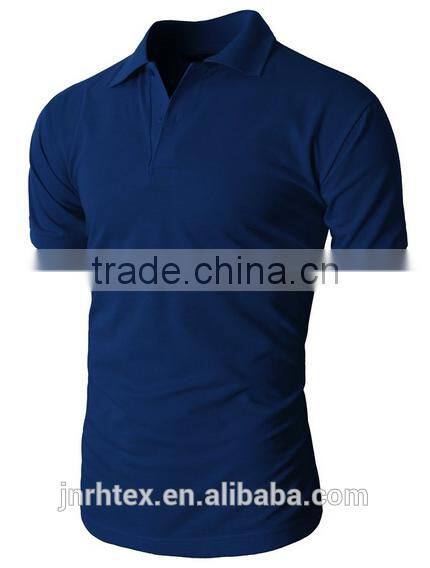 Trade assurance 100 cotton fabric custom men plain polo shirt import