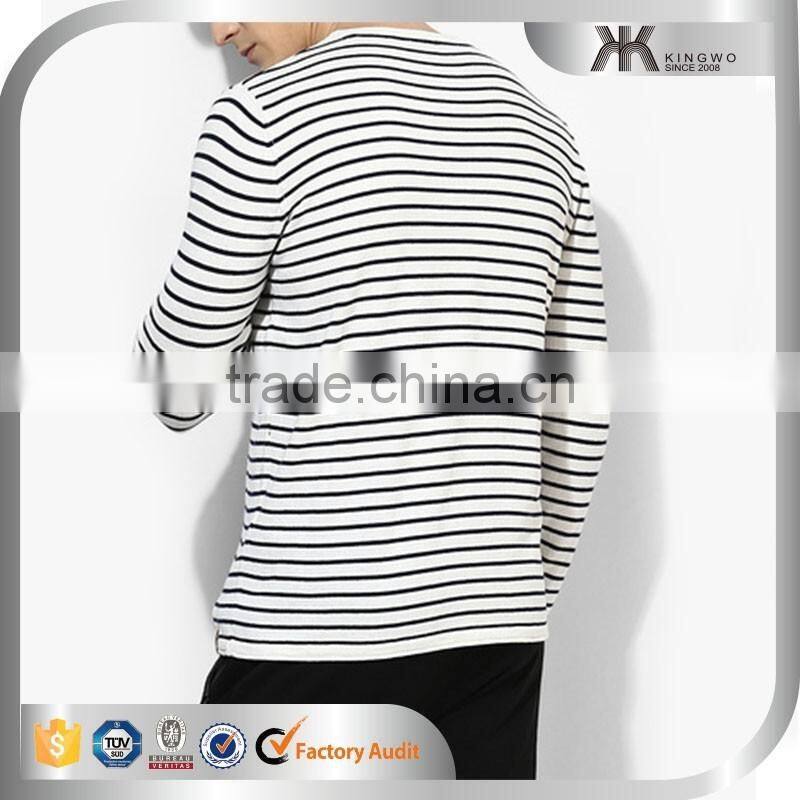 2017 Spring Comfort Colors T-shirts Latest Man Stripes Top OEM Wears Men's Clothing