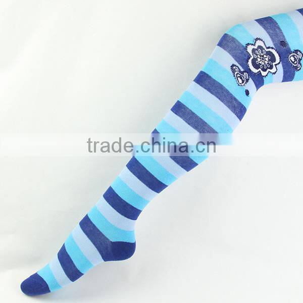 Fashion korea tights pantyhose with blue stripes