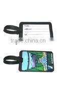 plastic printed travel tag